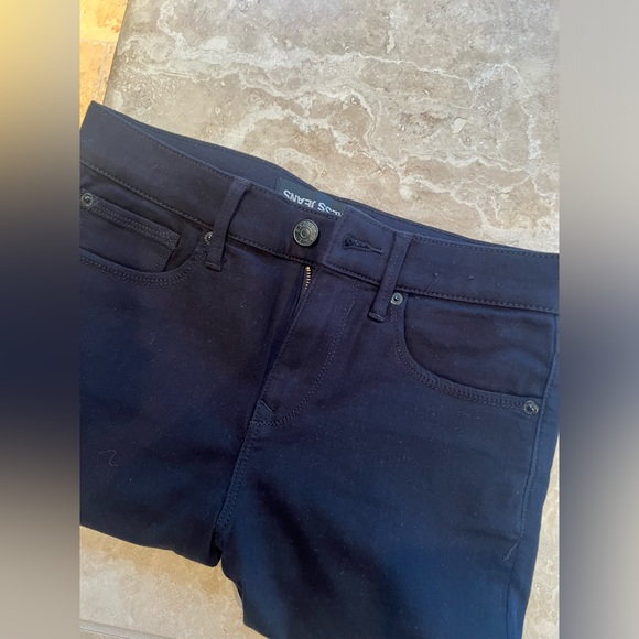 EXPRESS black Ankle Legging with Lace Rose pattern - Picture 5 of 7